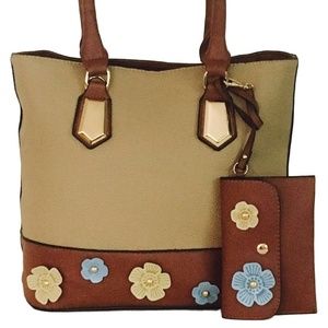 BRAND NEW!!! 🔖Women's Handbag- Tan & Brown- NEW!